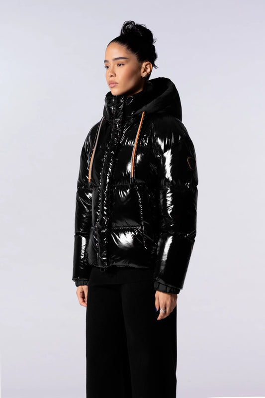 Doudoune Noir Brillante G